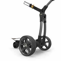 Powakaddy FX5 Lithium Gun Metal 2023 Electric Golf Trolley + Free Gift -Golf Clubs Sales 0003s 0003 11 2023 FX5 Gun Metal XL Extended Battery 1500x