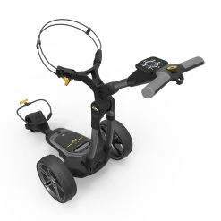 Powakaddy FX5 Lithium Gun Metal 2023 Electric Golf Trolley + Free Gift