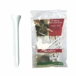 100 X Masters White Wooden Tees