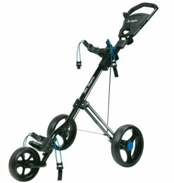 Ben Sayers D3 3 Wheel Push Golf Trolley -Golf Clubs Sales G5231 D3 Push Trolley Side angle 1 1280x