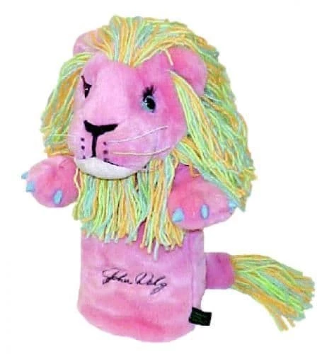 Pink John Daly Novelty Golf Driver HeadCover - Lion 1 Pink John Daly Novelty Golf Driver HeadCover - Lion